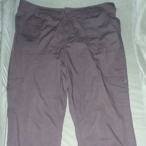 St John's Bay Women's Dark Brown Cargo Pants 16W